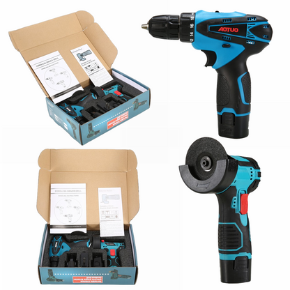 Bormașină electrică si flex pentru uz casnic – set complet cu accesorii